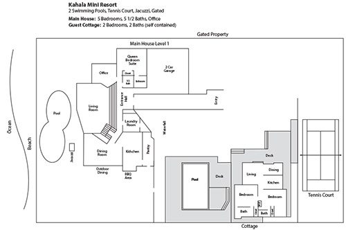 Kahala Mini Resort Estate Floor Plan